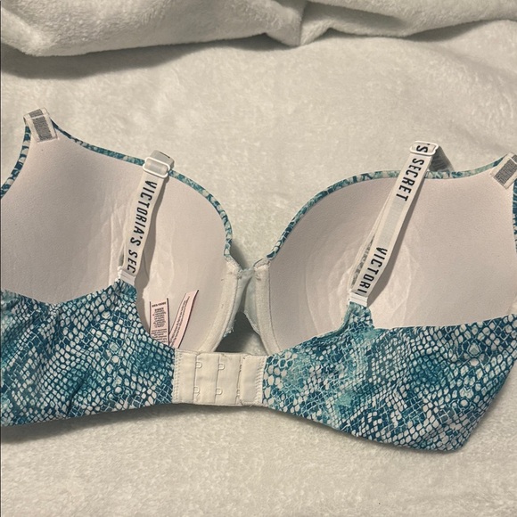 Victoria's Secret Teal Snake Print Bra 38DD/E85 - Picture 6 of 9
